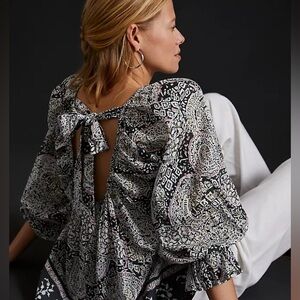 Cleobella Anthropologie Organic Cotton Anna Blouse